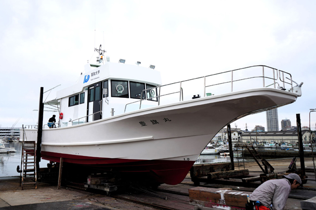 高知大学「豊旗丸」進水、試運転、回航2024./2/17