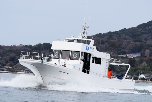 高知大学「豊旗丸」進水、試運転、回航2024./2/17